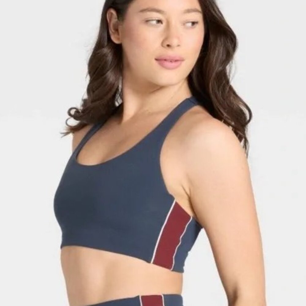 All In Motion Everyday Soft Piped Longline Sport Bra Athletic Top - XL - NWT